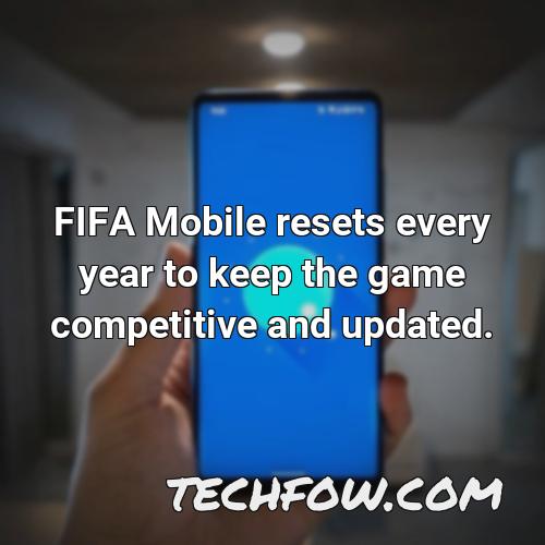 fifa mobile reset after season