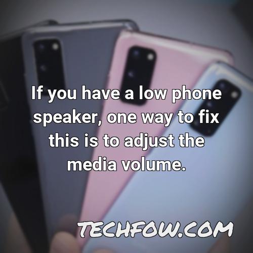 if you have a low phone speaker one way to fix this is to adjust the media volume