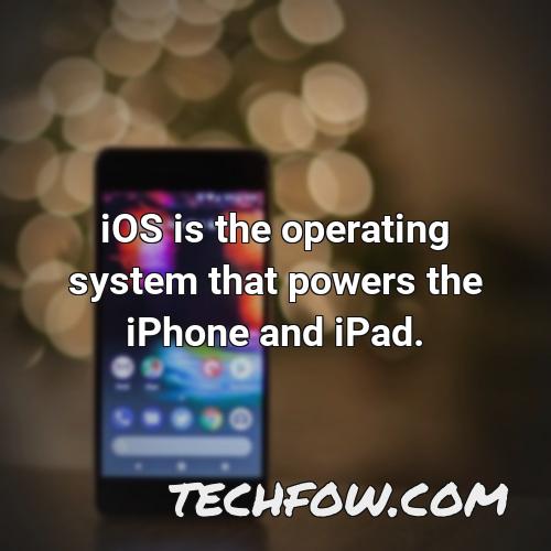 ios is the operating system that powers the iphone and ipad